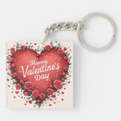 Beautiful Luxury Floral Love Trendy Collection Sleutelhanger (Achterkant)