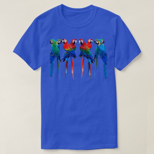 Beautiful Macaws The Scarlet Macaw Greenwing Macaw T-shirt (Design voorkant)