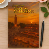 Beautiful Marrakech Sunset View Koutoubia Square Briefkaart