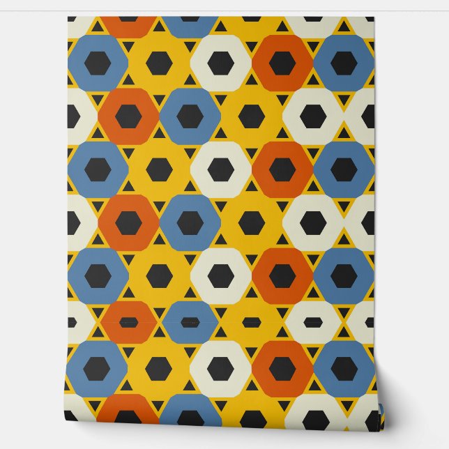 Beautiful Mathematical Geometric Pattern  Behang (Afrollen)