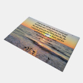 BEAUTIFUL MATTHEW 11:28 SUNRISE FOTO-ONTWERP DEURMAT (Schuin)