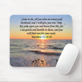 BEAUTIFUL MATTHEW 11:28 SUNRISE FOTO-ONTWERP MUISMAT (Met muis)