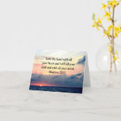 BEAUTIFUL MATTHEW 22:37 SUNRISE FOTO-ONTWERP KAART (Gele Bloem)