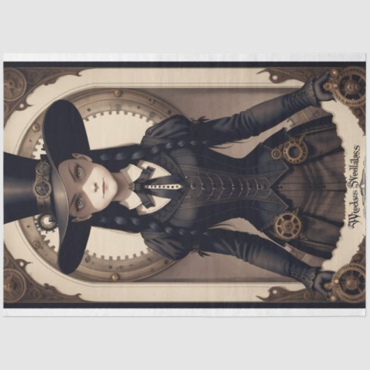 Beautiful Mercredi v5 OFDT Tissue paper Tissuepapier (Voorkant)