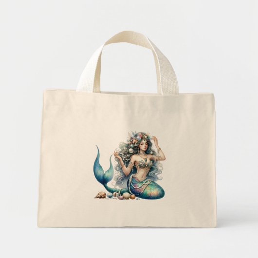 Beautiful Mermaid Large Tote Bag (Voorkant)