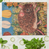  Beautiful mice with flowers Kitchen Towel  Theedoek (Gevouwen)