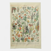 Beautiful Millot Fleur Illistration Print Theedoek (Verticaal)