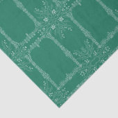 Beautiful Mint Green Flower Tissuepapier (Detail)