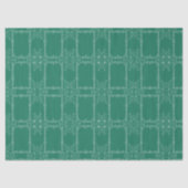 Beautiful Mint Green Flower Tissuepapier (Voorkant)