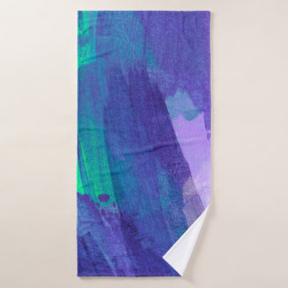 Beautiful mixed media painting. Trendy hand painte Badhanddoek