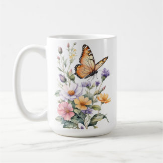 Beautiful Monarch Butterfly Watercolor Koffiemok