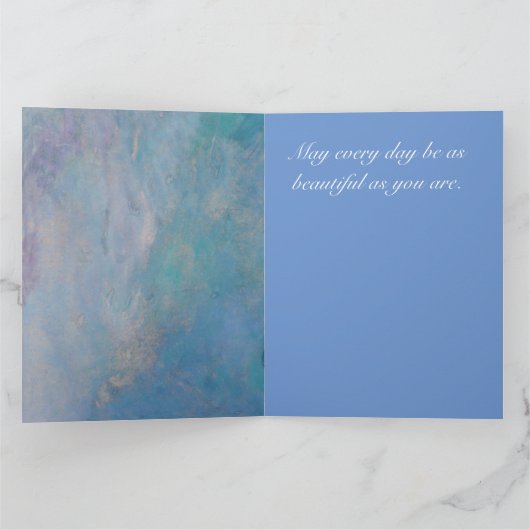 Beautiful Morning Glory Customizable Greeting Card Kaart (Binnen)