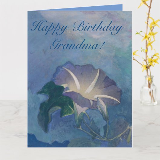 Beautiful Morning Glory Customizable Greeting Card Kaart (Gele Bloem)