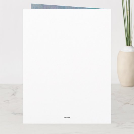 Beautiful Morning Glory Customizable Greeting Card Kaart (Achterkant)