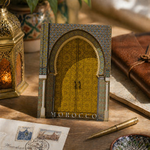 Beautiful Moroccan Door In Fès Postcard Briefkaart