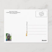 Beautiful Mursi Woman with Pierced Ears Briefkaart (Achterkant)