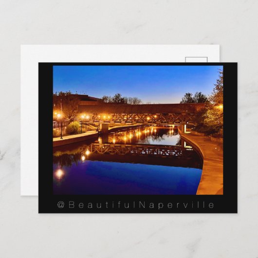 Beautiful Naperville - Riverwalk Reflections #2 Briefkaart (Voorkant / Achterkant)