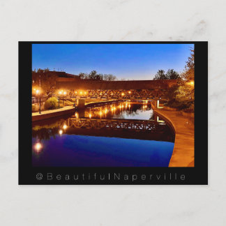 Beautiful Naperville - Riverwalk Reflections #2 Briefkaart