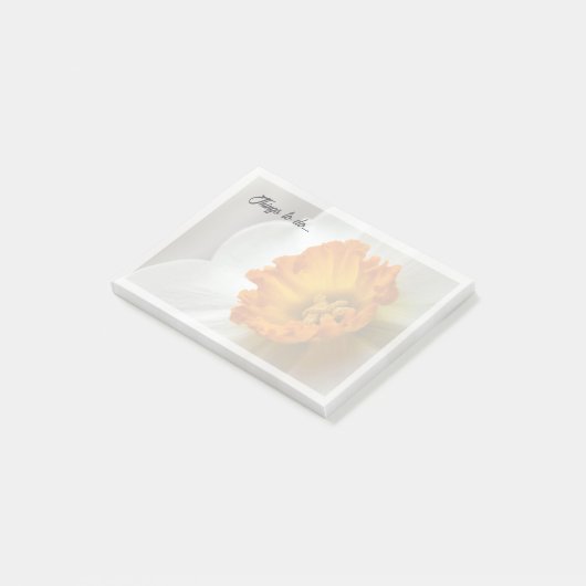 Beautiful Narcissus Bloom Macro Post-it® Notes (Schuin)