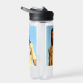 Beautiful Native American Woman Indigenous Outfit Waterfles (Rechts)