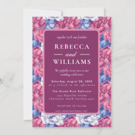 Beautiful Nature Peonies Wedding  Kaart