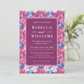 Beautiful Nature Peonies Wedding  Kaart (Staand voorkant)