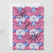 Beautiful Nature Peonies Wedding  Kaart (Achterkant)