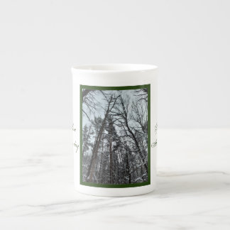 Beautiful nature snow in the woods Specialty Mug Porselein Kop
