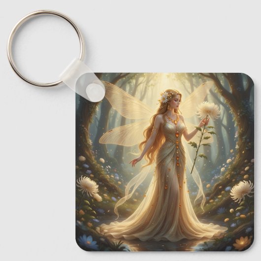 Beautiful November Topaz Fairy Sleutelhanger (Voorkant)