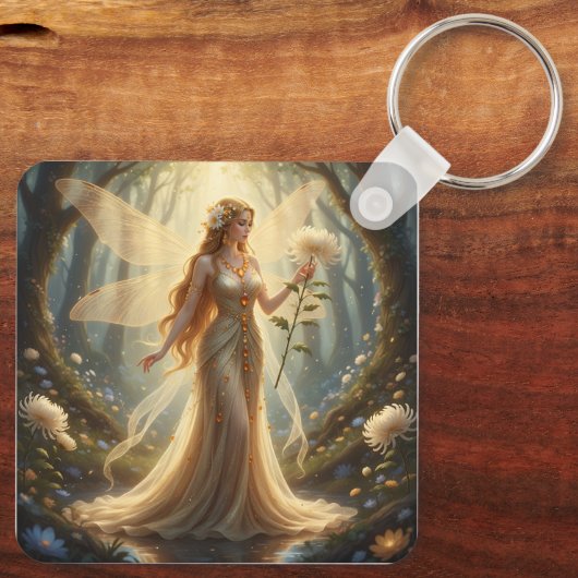 Beautiful November Topaz Fairy Sleutelhanger (Achterkant)