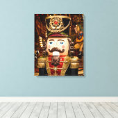 Beautiful Nutcracker Figure Christmas Frame It Canvas Afdruk (Insitu (Houten vloer))