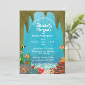 Beautiful Ocean Cave Under the Sea Birthday Kaart (Staand voorkant)