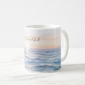 Beautiful Ocean Sunset Koffiemok (Voorkant rechts)