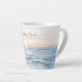 Beautiful Ocean Sunset Latte Mok (Rechterhoek)