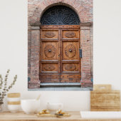 Beautiful old door in Tuscany, Italy Poster (Keuken)