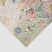 Beautiful Pale Peonies on Distressed Background Tissuepapier (Detail)