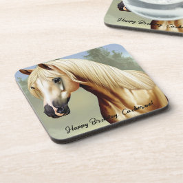 Beautiful Palomino Horse Bier Onderzetter