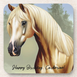 Beautiful Palomino Horse Bier Onderzetter