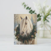 Beautiful Palomino Horse Christmas Briefkaart (Staand voorkant)