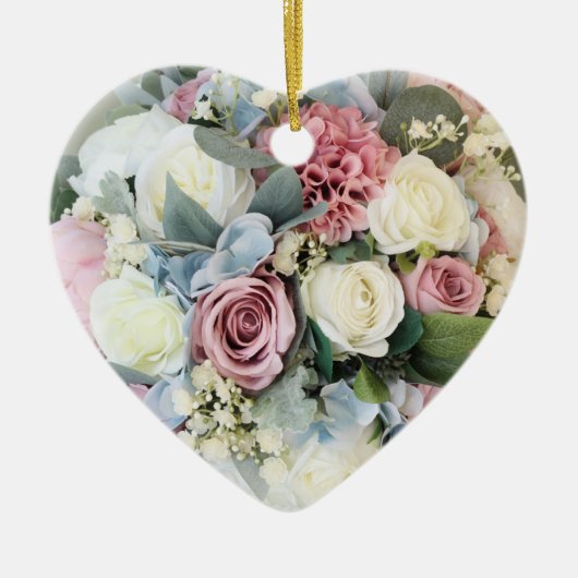 Beautiful Pastel Bouquet   Keramisch Ornament (Voorkant)