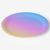 beautiful pastel dream colors gradient blur papieren bordje (Gekanteld)