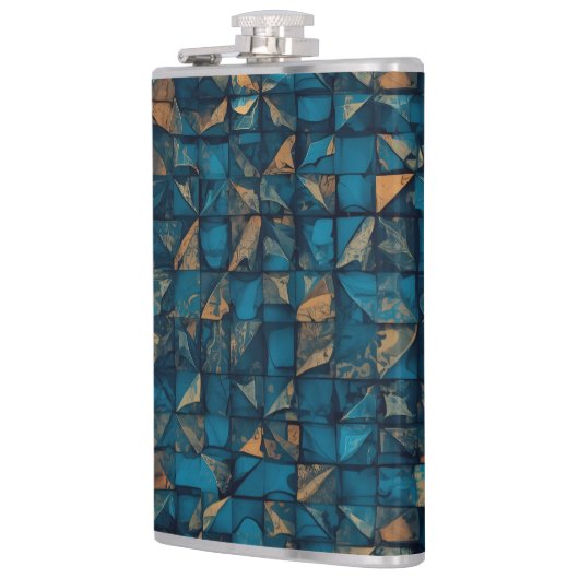 Beautiful Patchwork "Look" in Dark Teal Heupfles (Links)