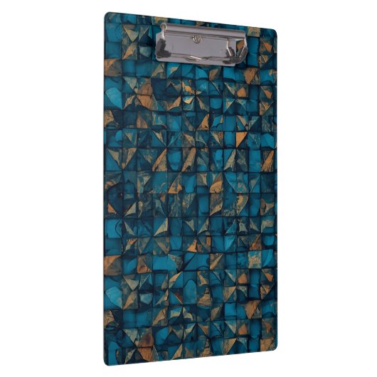 Beautiful Patchwork "Look" in Dark Teal Klembord (Rechts)