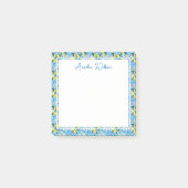 Beautiful Pattern of Vibrant Lemons Personalized Post-it® Notes (Voorkant)