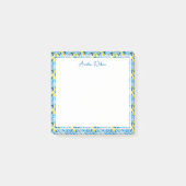 Beautiful Pattern of Vibrant Lemons Personalized Post-it® Notes (Voorkant)