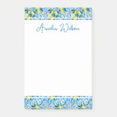 Beautiful Pattern of Vibrant Lemons Personalized Post-it® Notes (Voorkant)