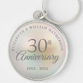 Beautiful Pearl 30th Wedding Anniversary Sleutelhanger (Voorkant)