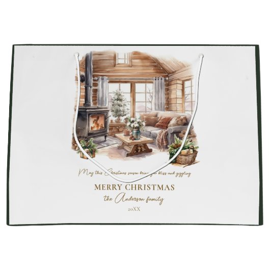 Beautiful Personalized Christmas Home atmosphere Groot Cadeauzakje (Voorkant)