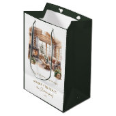 Beautiful Personalized Christmas Home atmosphere Medium Cadeauzakje (Voorkant Gekanteld)