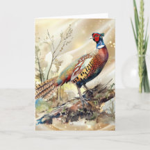 Beautiful Pheasant Christmas